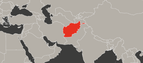 mapa kraju Afganistan