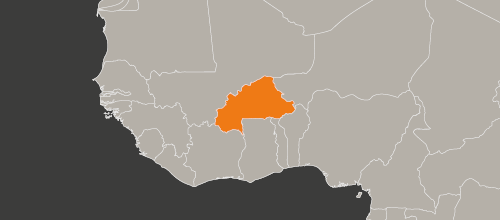mapa kraju Burkina Faso