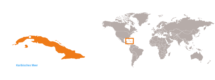 Kuba kraj mapa