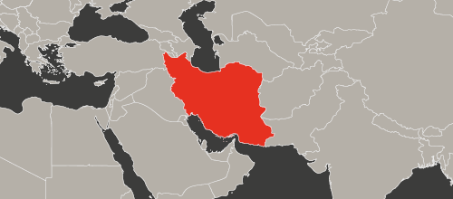 mapa kraju Iran