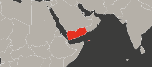 mapa kraju Jemen