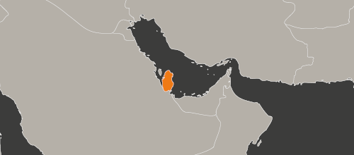 mapa kraju Katar