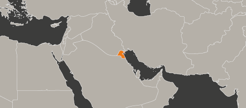 mapa kraju Kuwejt