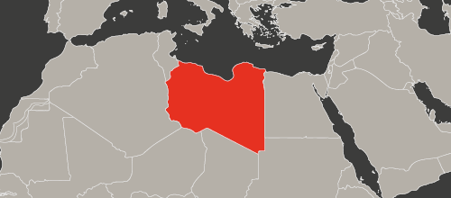mapa kraju Libia