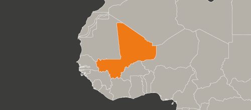 mapa kraju Mali