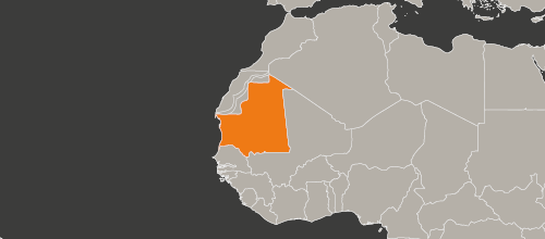mapa kraju Mauretania