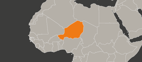 mapa kraju Niger