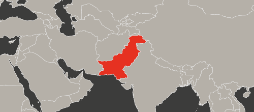 mapa kraju Pakistan