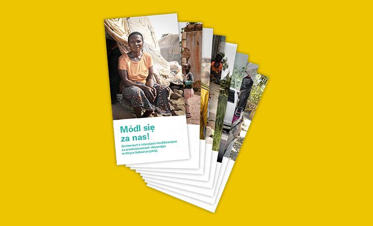 Ilustracja produktu zestawu kartek modlitewnych dla Arise Africa