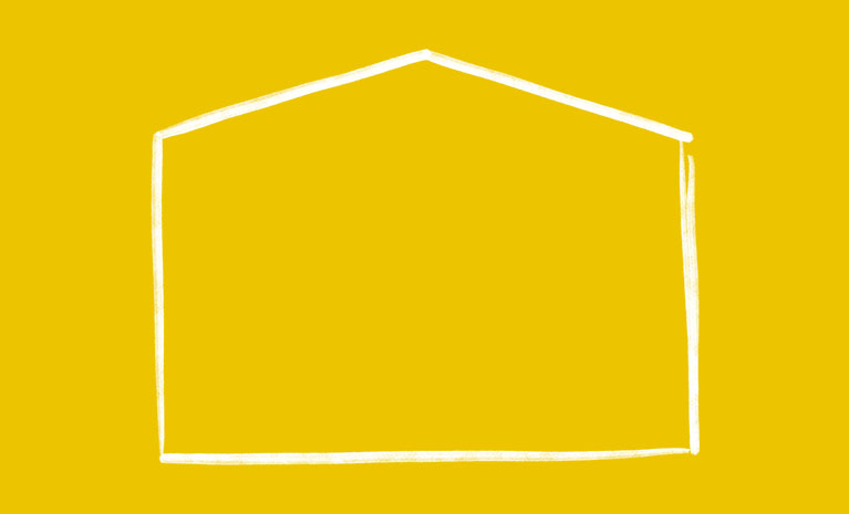 Rysunek kreskowy domu