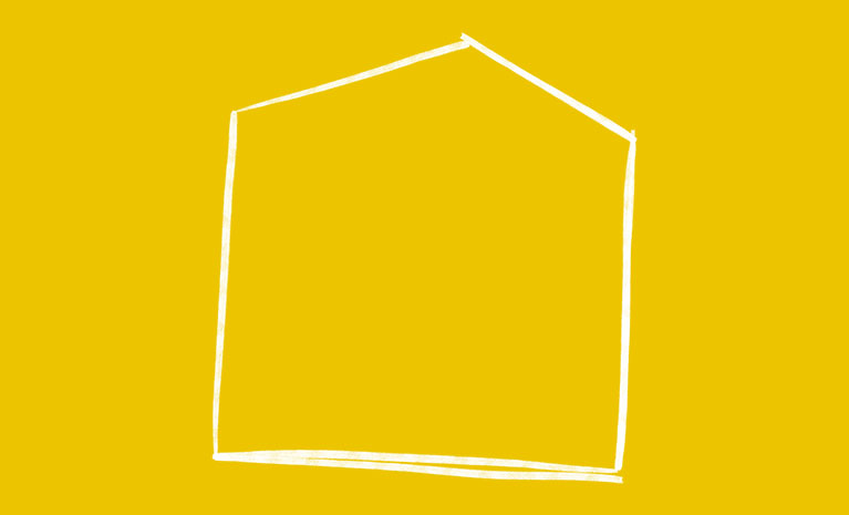 Rysunek kreskowy domu