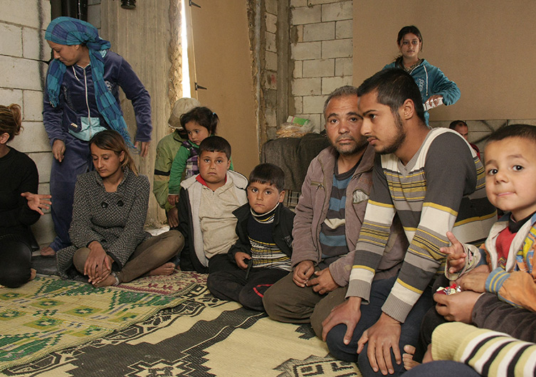 Kurdisch-syrische Flüchtlinge in Zahle, Libanon