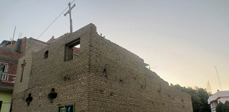 Kościół we wsi na południu Egiptu
